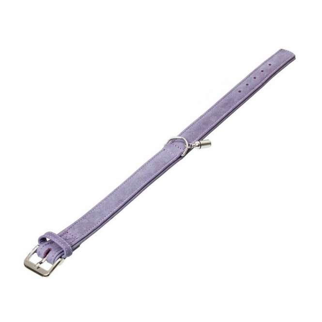 Karlie BUFFALO DENIM Halsband – Kalbsleder Lavendel, verchromt