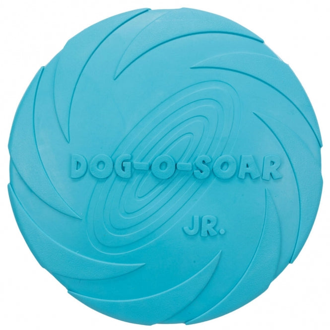 Trixie Dog Disc Naturgummi-Frisbee – Schwimmend, robuster Wurf- & Apportierring, ca. 24 cm