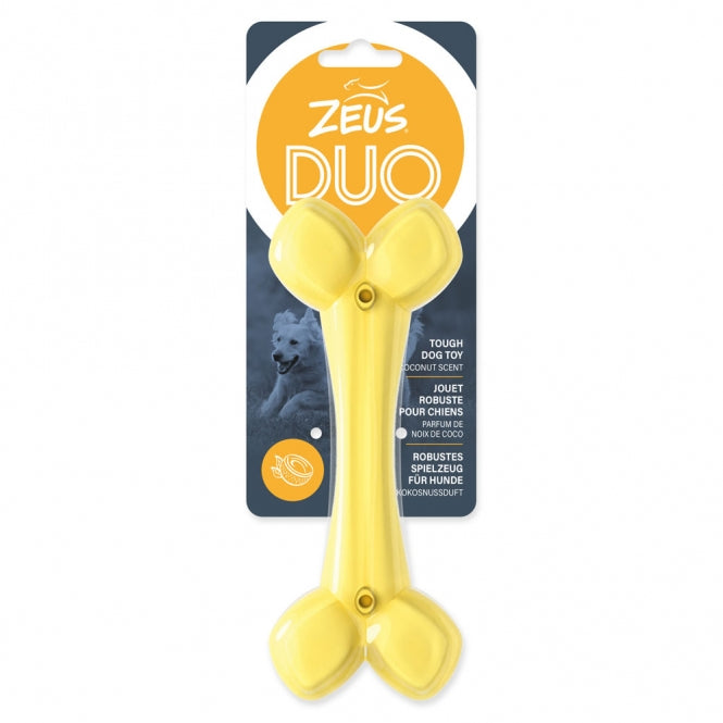 Zeus DUO Knochen – Robustes Kauspielzeug mit Kokosduft, ca. 18 cm