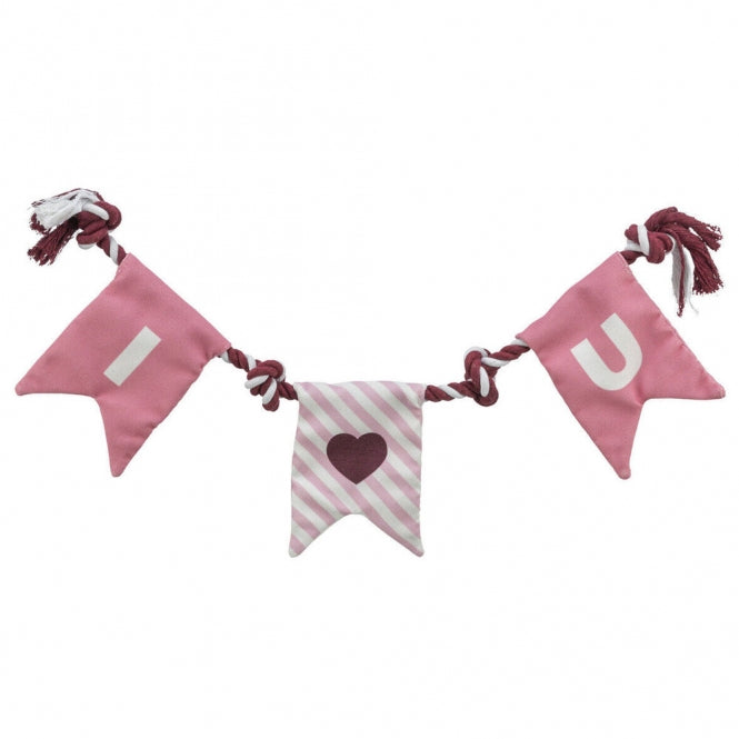 Trixie Hundespielzeug Valentines Tau – Valentinstags-Hundespielzeug für Liebevolles Spielvergnügen, ca. 80 cm