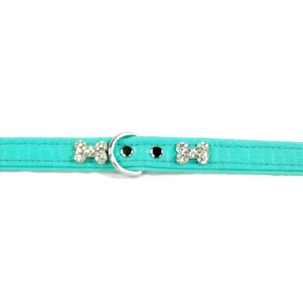 Halsband Cropue Bone Türkis | Pawfect