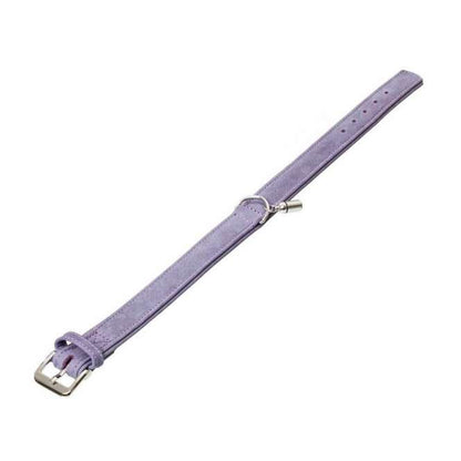Karlie BUFFALO DENIM Halsband – Kalbsleder Lavendel, verchromt