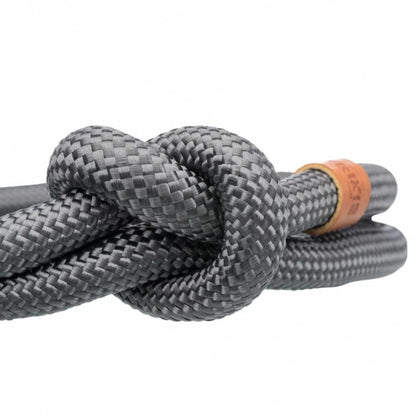 Trixie BE NORDIC Zug-Stopp-Halsband – Rund gewebtes Tau, Stufenlos verstellbar, Schwarz/Sand/Petrol/Dunkelgrau