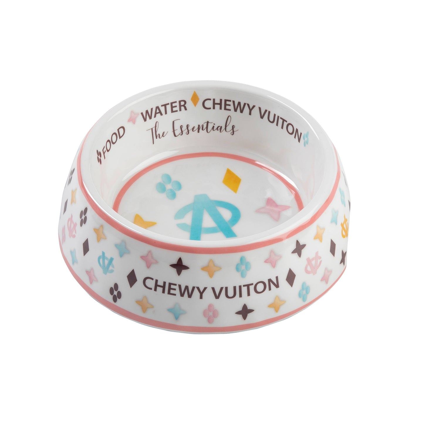 Checker Chewy Vuiton Hundenapf – Stilvolle Futterschale mit rutschfestem Boden