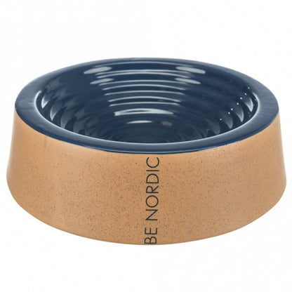 Trixie BE NORDIC Keramiknapf – Dunkelblau/Beige, 0,8 l
