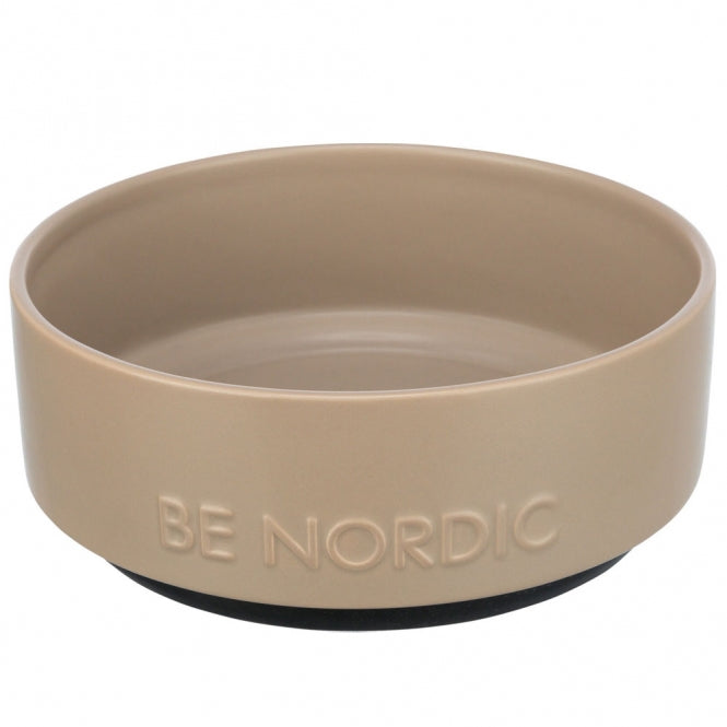 Trixie BE NORDIC Keramiknapf – Stilvolles Design mit rutschfestem Gummiring