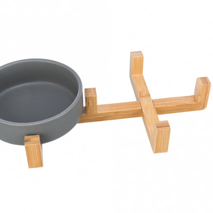 Trixie Napf-Set aus Keramik & Holz – Modernes Design für Futter und Wasser