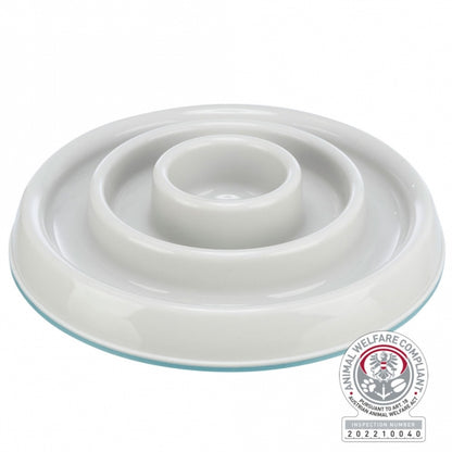 Trixie Slow Feeding Kunststoffnapf – 0,45 l, Anti-Schling Napf