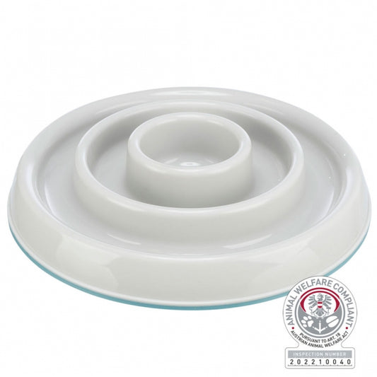 Trixie Slow Feeding Kunststoffnapf – 0,45 l, Anti-Schling Napf