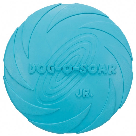 Trixie Dog Disc Naturgummi-Frisbee – Schwimmend, robuster Wurf- & Apportierring, ca. 24 cm