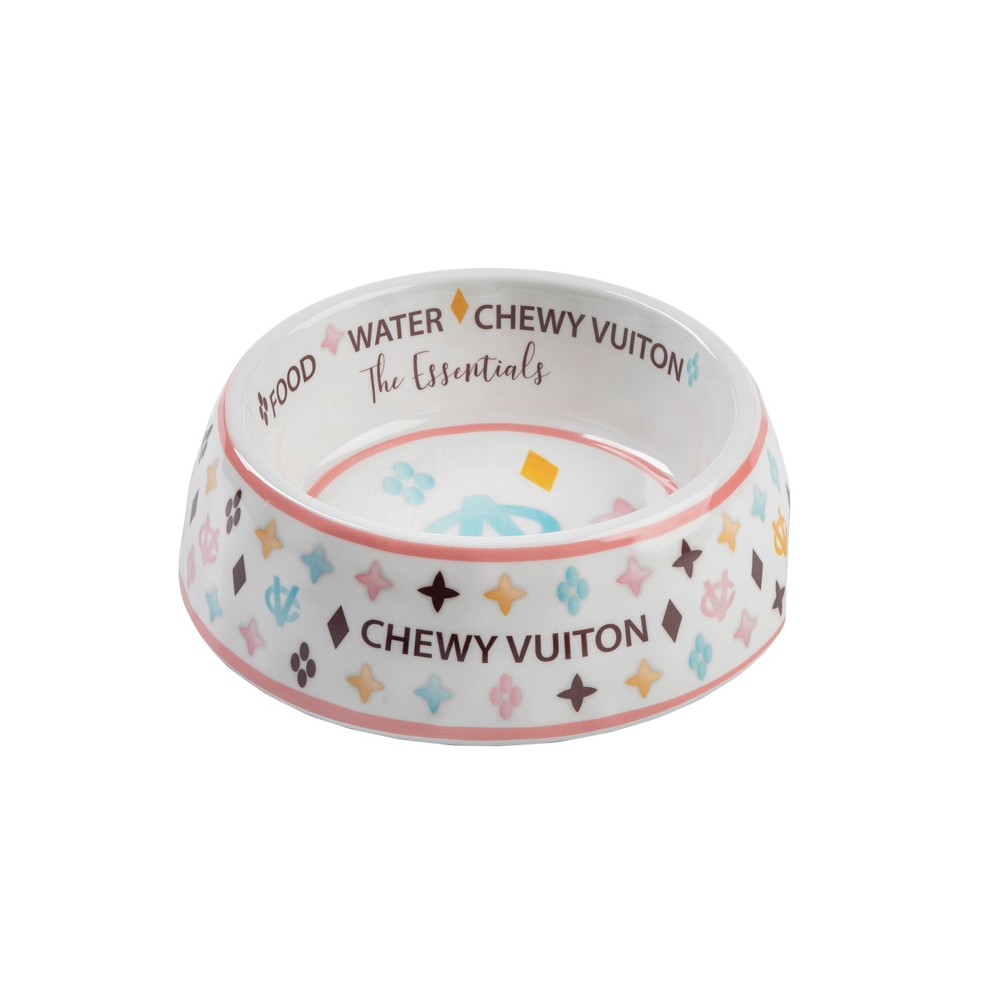 Checker Chewy Vuiton Hundenapf – Stilvolle Futterschale mit rutschfestem Boden