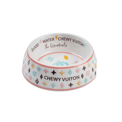 Checker Chewy Vuiton Hundenapf – Stilvolle Futterschale mit rutschfestem Boden