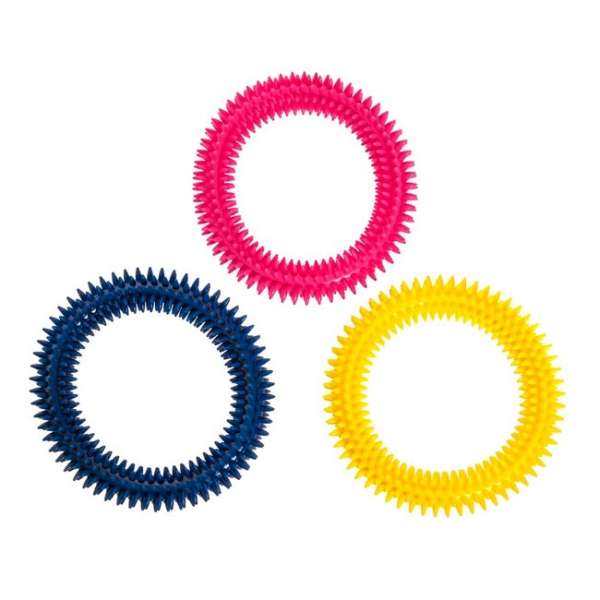 Karlie good4fun TPR Ring – Noppenring, Zahnfreundliches & schwimmfähiges Hundespielzeug, ca. 17 cm