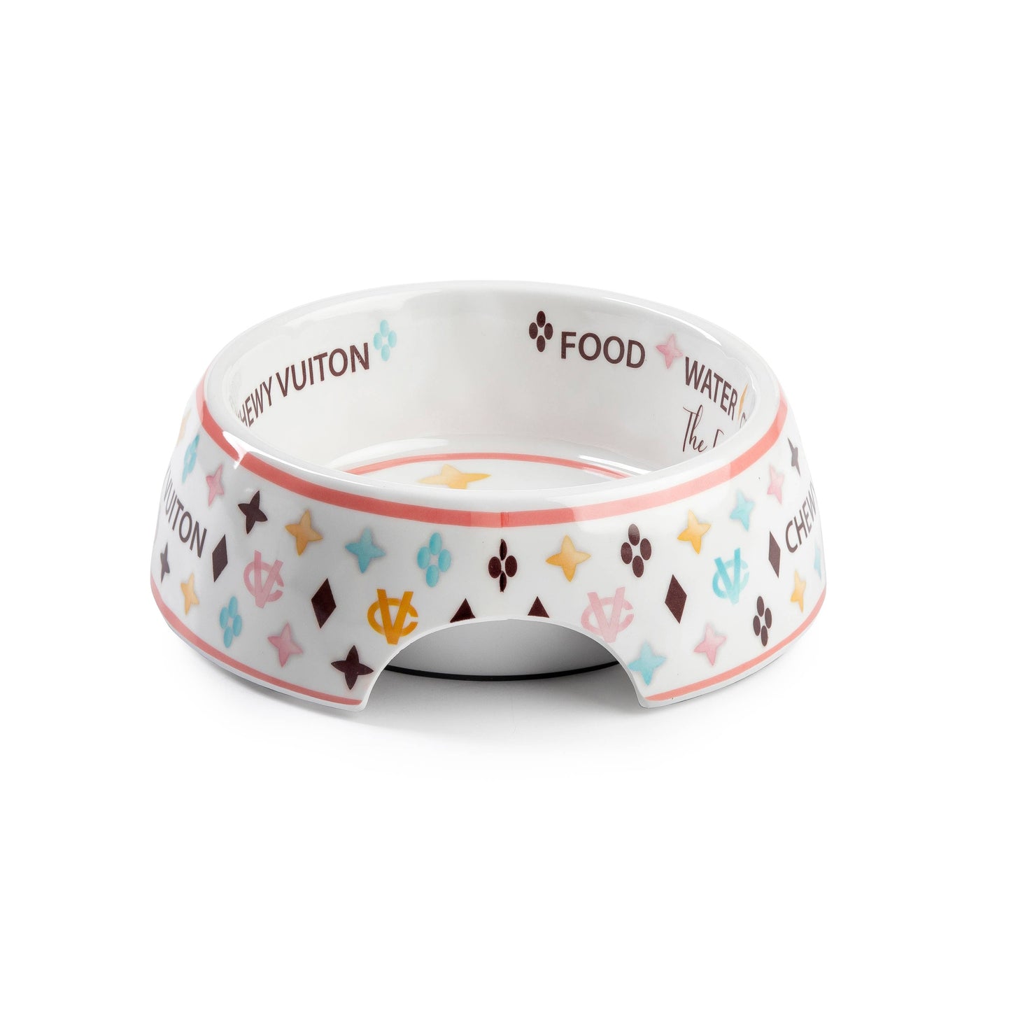 Checker Chewy Vuiton Hundenapf – Stilvolle Futterschale mit rutschfestem Boden
