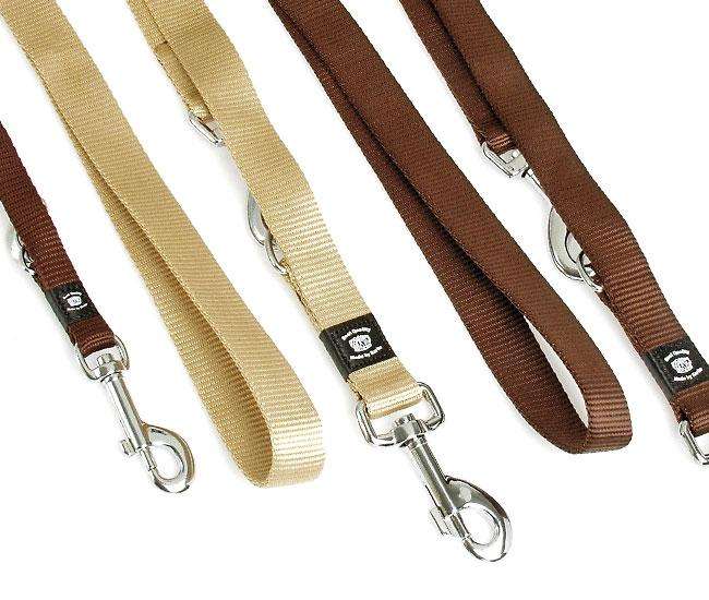 Karlie ASP Führleine – Strapazierfähige Nylonleine, 3-fach verstellbar, Beige
