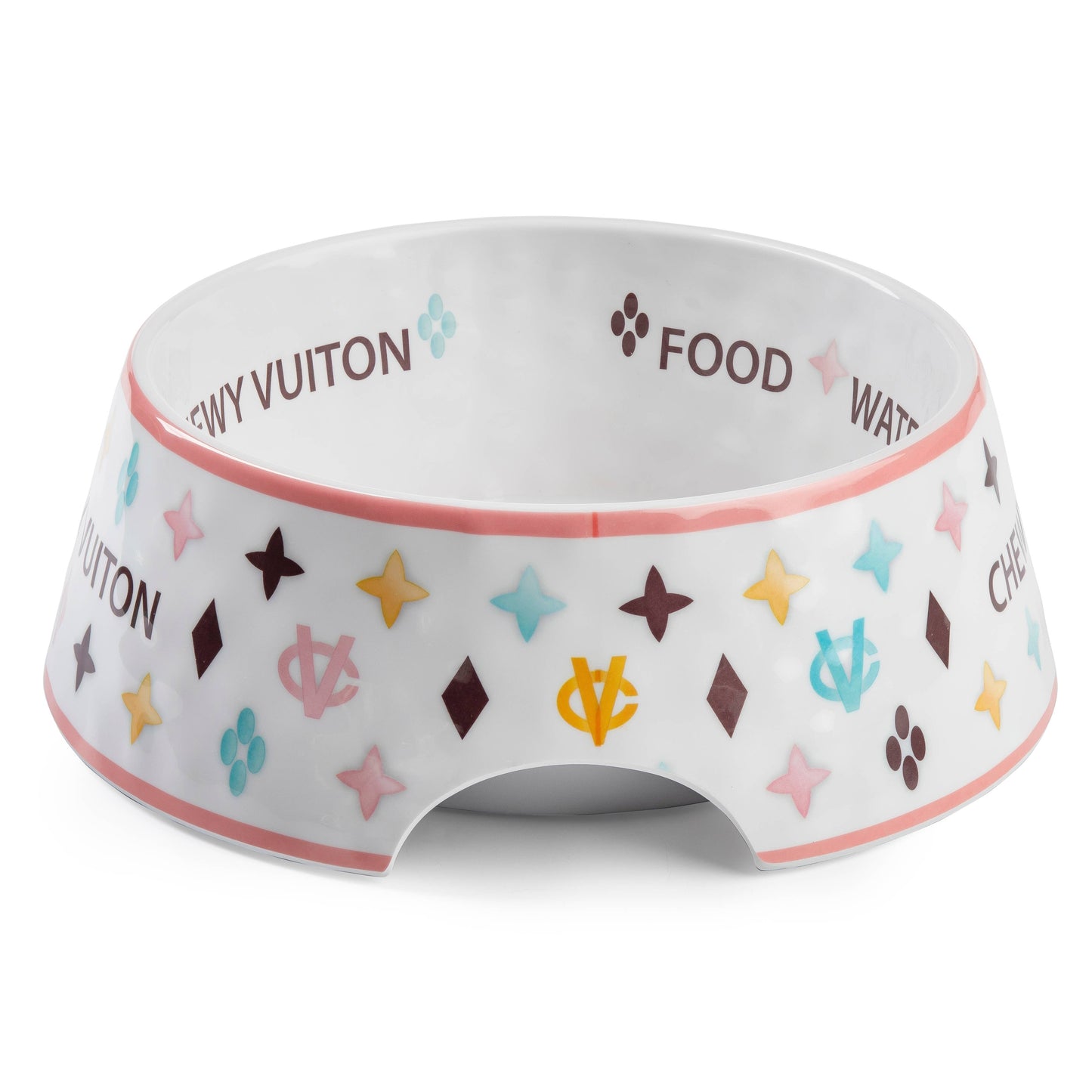 Checker Chewy Vuiton Hundenapf – Stilvolle Futterschale mit rutschfestem Boden