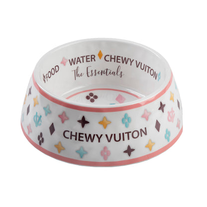 Checker Chewy Vuiton Hundenapf – Stilvolle Futterschale mit rutschfestem Boden