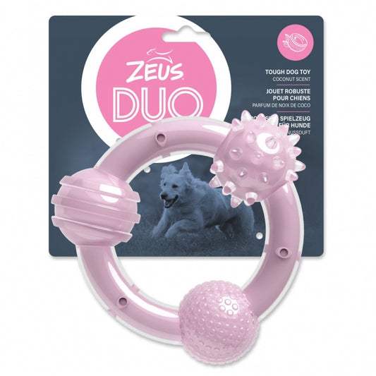 Zeus DUO Tri-Ring – Robustes Kauspielzeug mit Kokosduft, ca. 15 cm