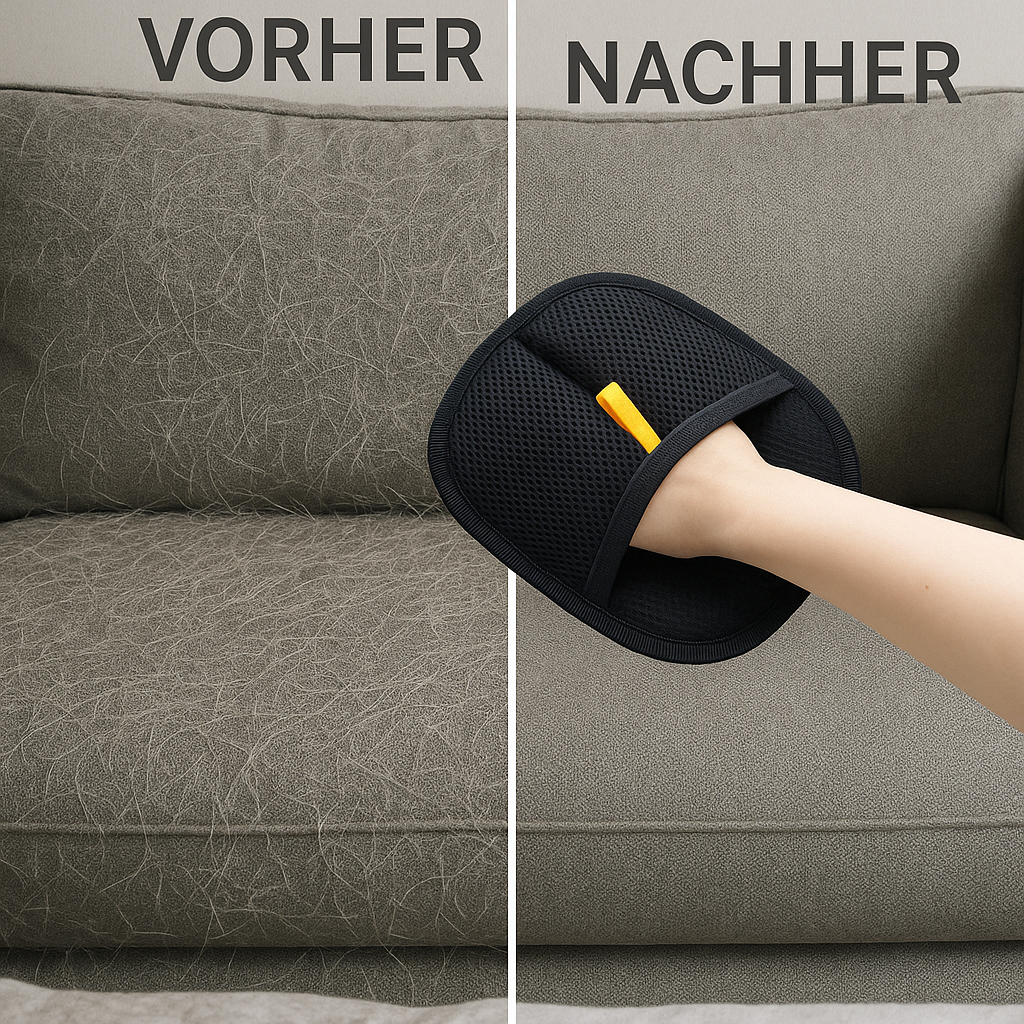 Fusselhandschuh gegen Tierhaare – Waschbar & Wiederverwendbar