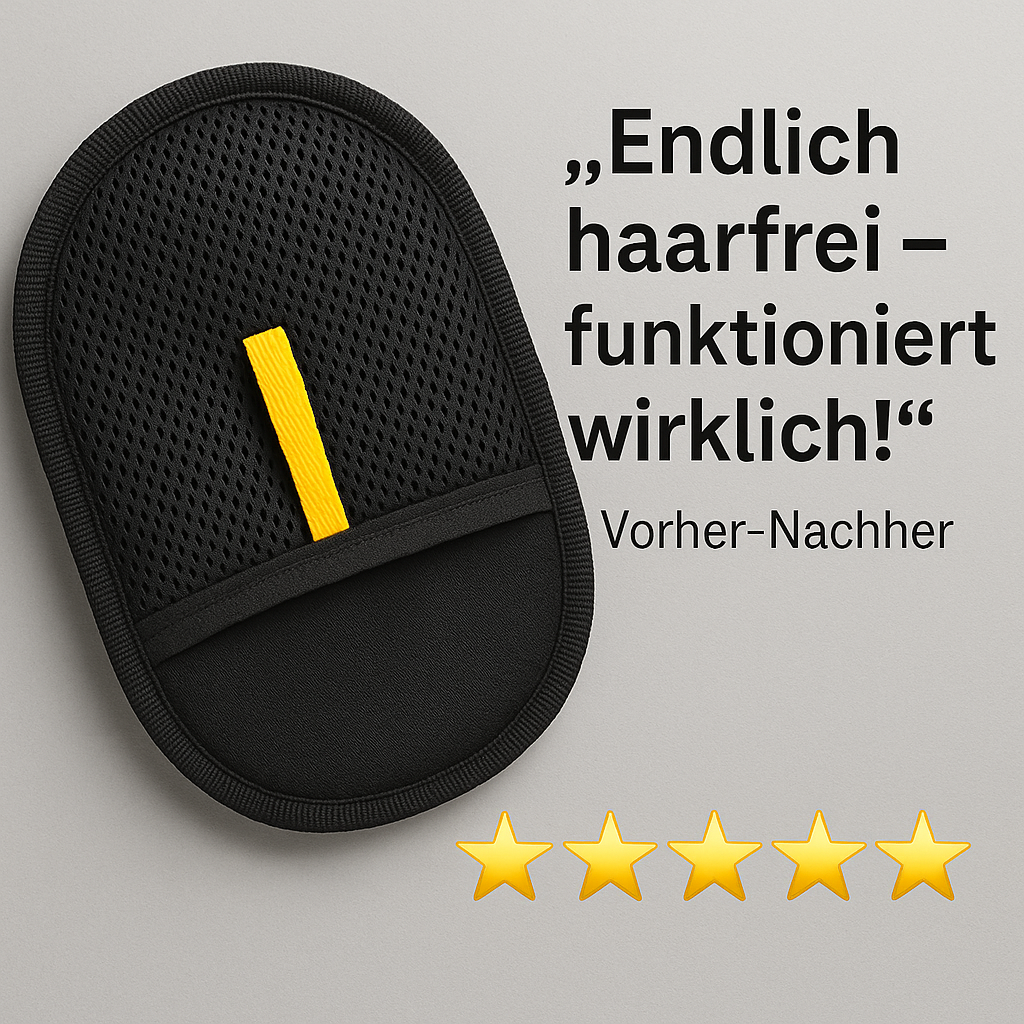 Fusselhandschuh gegen Tierhaare – Waschbar & Wiederverwendbar
