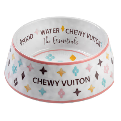 Checker Chewy Vuiton Hundenapf – Stilvolle Futterschale mit rutschfestem Boden