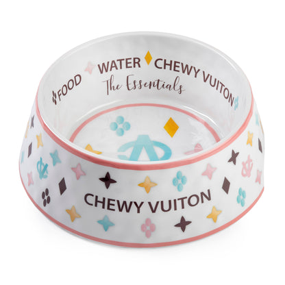 Checker Chewy Vuiton Hundenapf – Stilvolle Futterschale mit rutschfestem Boden