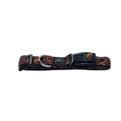 Hunter Halsband Krazy Retro Vario Basic – Verstellbares Nylon-Halsband im Retro-Look